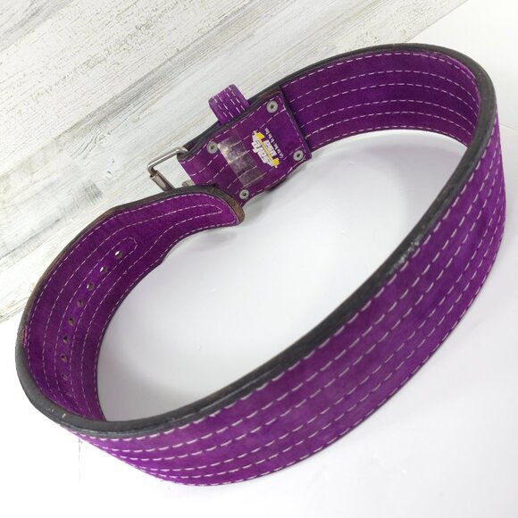 SAFE U.S.A. 10mm Single-Pronged PURPLE Powerlifting Belt SIZE XL ??? LENGTH 51in main image 16